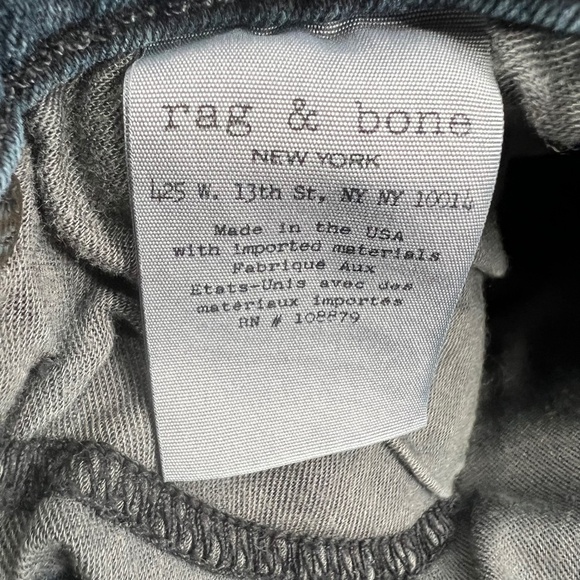 rag & bone High-Rise Skinny Ankle Frayed Hem Distressed Jeans Size 28 Women's - Picture 6 of 8